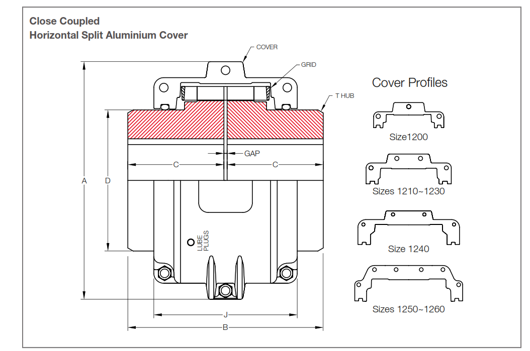 bản vẽ khớp nối lò xo kcp 1160T10 T10